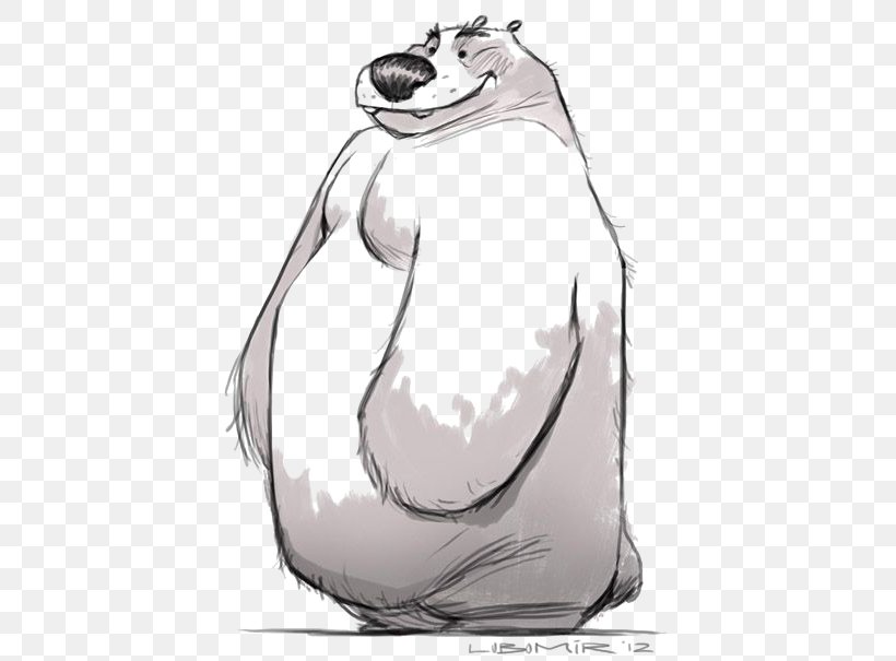 Polar Bear Drawing Cartoon Illustration, PNG, 450x605px, Watercolor, Cartoon, Flower, Frame, Heart Download Free
