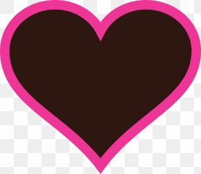 Brown Heart - Heart Pink M Valentine's Day Font M-095 PNG