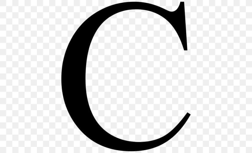 Letter C Alphabet Clip Art, PNG, 500x500px, Letter, Alphabet, Area, Black, Black And White Download Free
