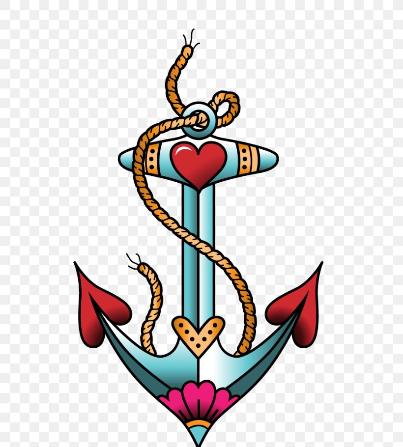 Old School (tattoo) Anchor Vector Graphics Image, PNG, 637x910px, Watercolor, Cartoon, Flower, Frame, Heart Download Free