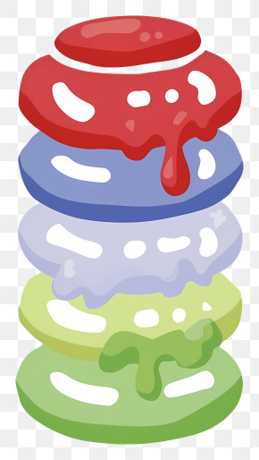 Pancakes - Colorful Stack Of Macarons PNG