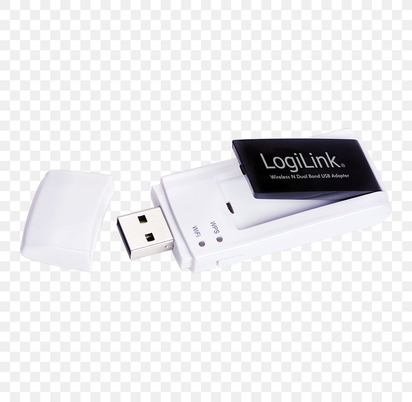 USB Flash Drives LogiLink Dual-Band WLAN USB2.0 Adapter Network Adapter, PNG, 800x800px, Usb Flash Drives, Adapter, Computer Component, Computer Network, Data Download Free