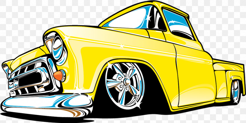 Vehicle Car Yellow Cartoon Rim, PNG, 1001x500px, Vehicle, Automotive Wheel System, Car, Cartoon, Classic Car Download Free