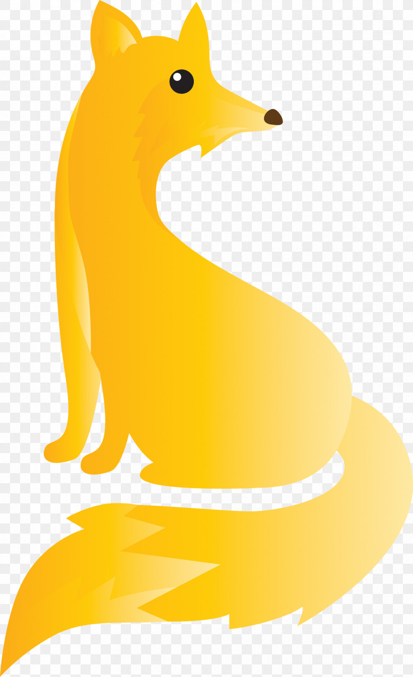 Yellow Animal Figure Tail Wildlife, PNG, 1828x3000px, Watercolor Fox, Animal Figure, Tail, Wildlife, Yellow Download Free