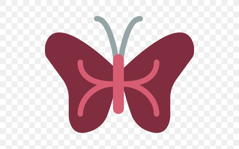 Butterfly, PNG, 512x512px, Butterfly, Animal, Insect, Invertebrate, Magenta Download Free