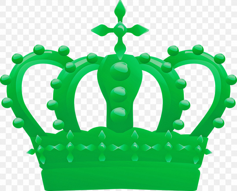 Crown, PNG, 3000x2416px, Green, Crown, Symbol Download Free
