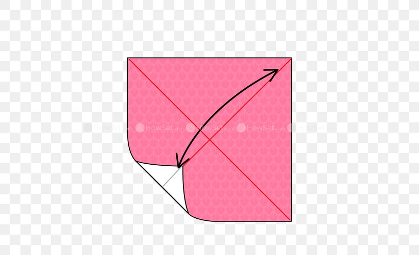Line Angle Origami Pink M Pattern, PNG, 500x500px, Origami, Area, Magenta, Pink, Pink M Download Free