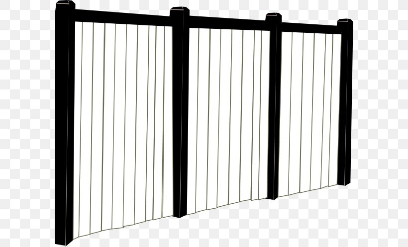 Picket Fence Synthetic Fence White Clip Art, PNG, 600x497px, Fence, Black, Black And White, Flower Garden, Free Content Download Free