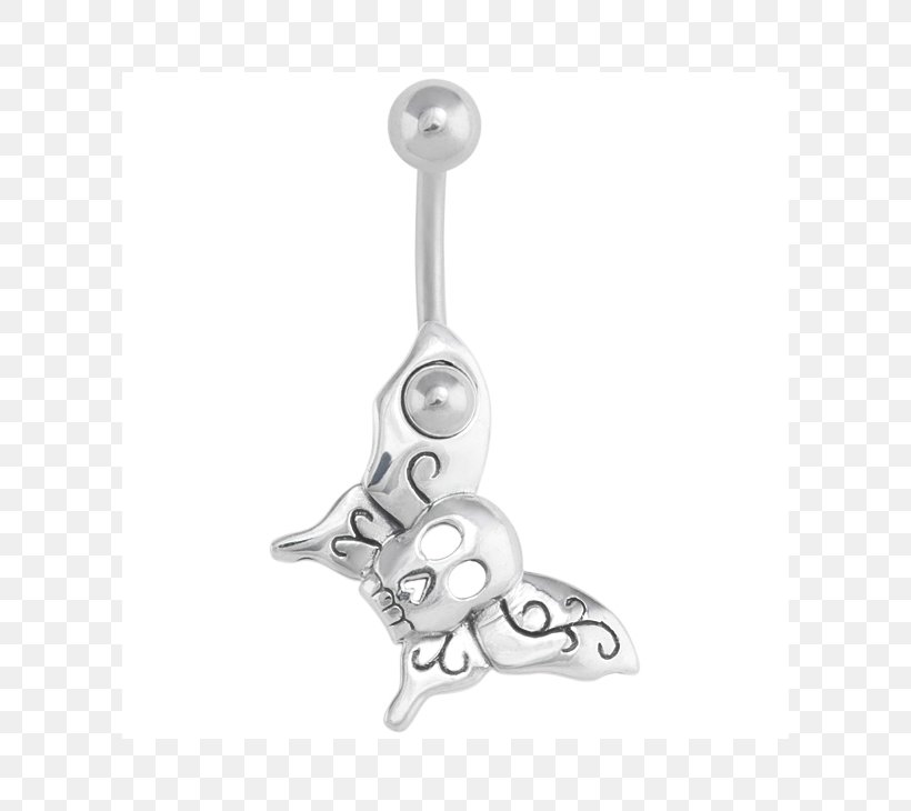 Earring Charms & Pendants Silver Body Jewellery, PNG, 730x730px, Earring, Black And White, Body Jewellery, Body Jewelry, Charms Pendants Download Free