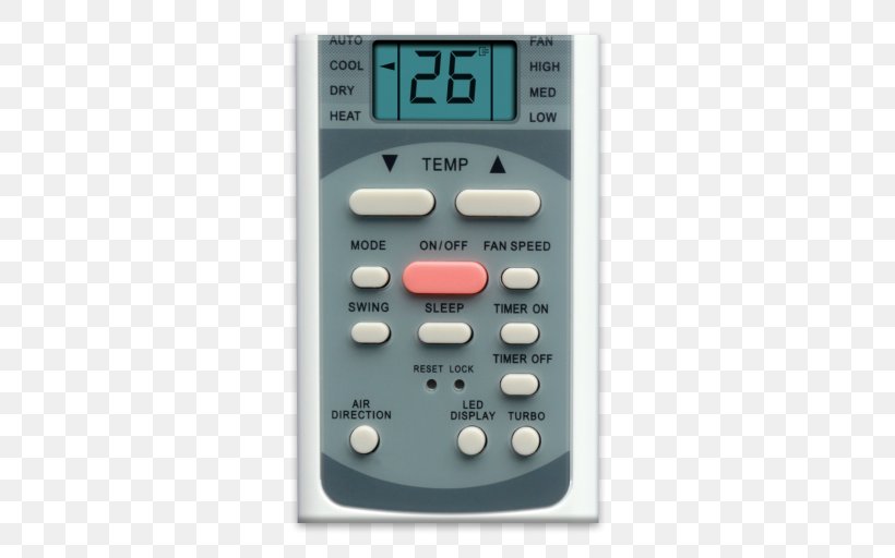 Universal Remote Remote Controls Android Air Conditioning, PNG, 512x512px, Universal Remote, Air Conditioning, Android, Daikin, Electronic Device Download Free
