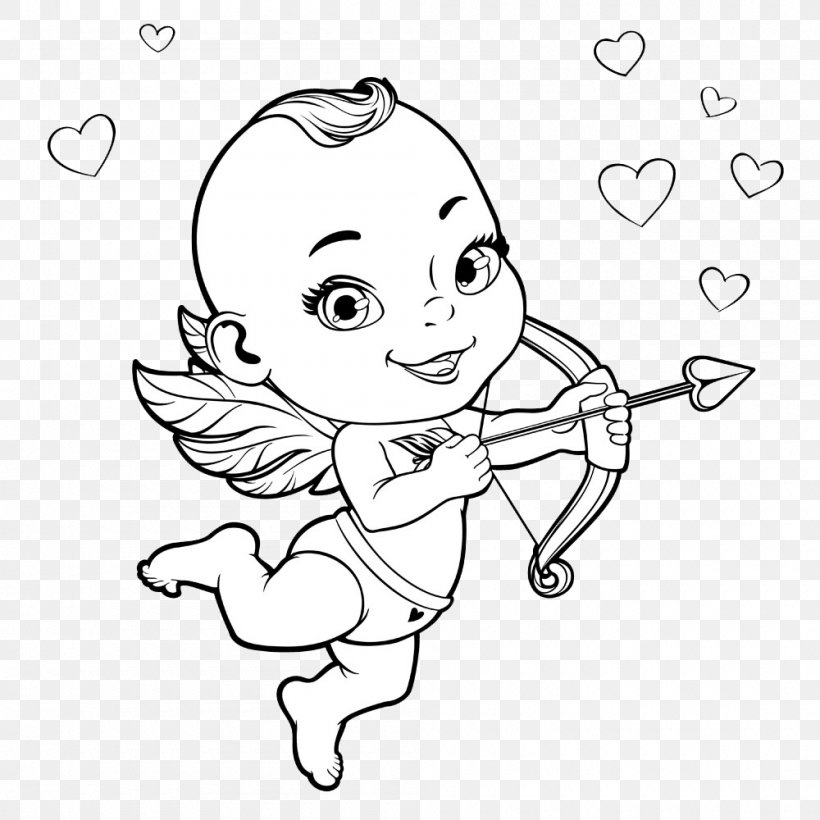 Cupid Photography Clip Art, PNG, 1000x1000px, Watercolor, Cartoon, Flower, Frame, Heart Download Free