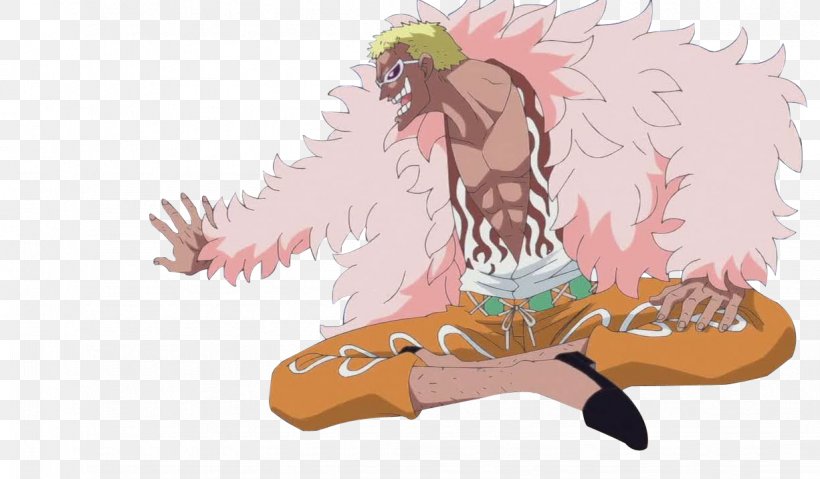 Donquixote Doflamingo One Piece Flamingos Shichibukai Piracy, PNG, 1226x717px, Watercolor, Cartoon, Flower, Frame, Heart Download Free