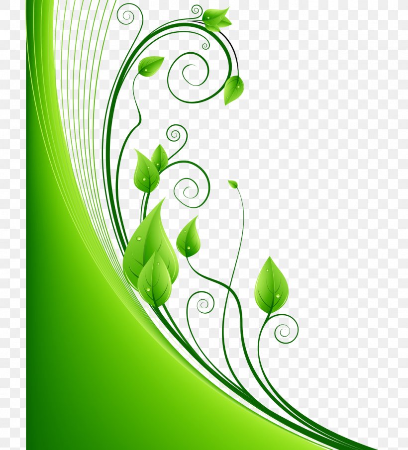 Green Leaf Euclidean Vector, PNG, 1366x1508px, Flower, Color, Drawing, Flora, Floral Design Download Free