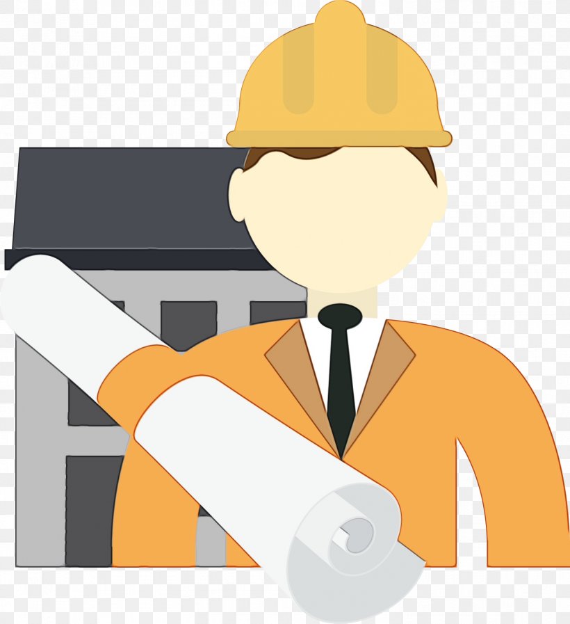 Hard Hat Cartoon Construction Worker Personal Protective Equipment Hat, PNG, 1477x1616px, Watercolor, Cartoon, Construction Worker, Engineer, Fashion Accessory Download Free