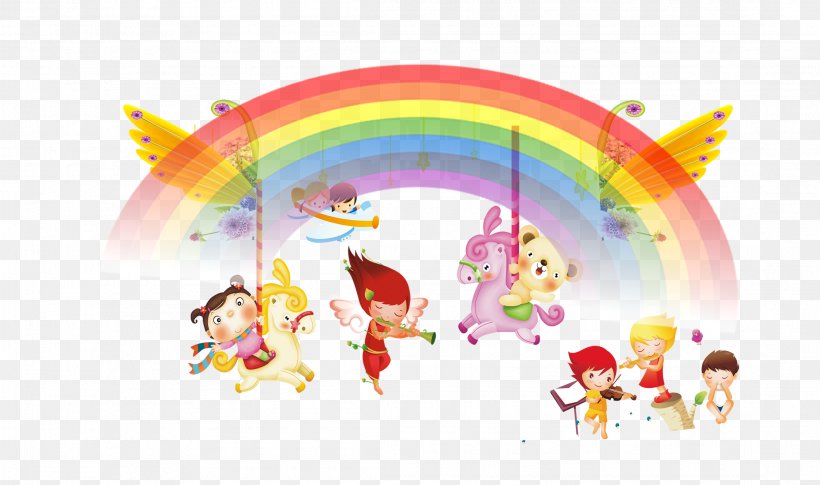 Rainbow Download Illustration, PNG, 2195x1300px, Rainbow, Art, Computer, Fictional Character, Gratis Download Free