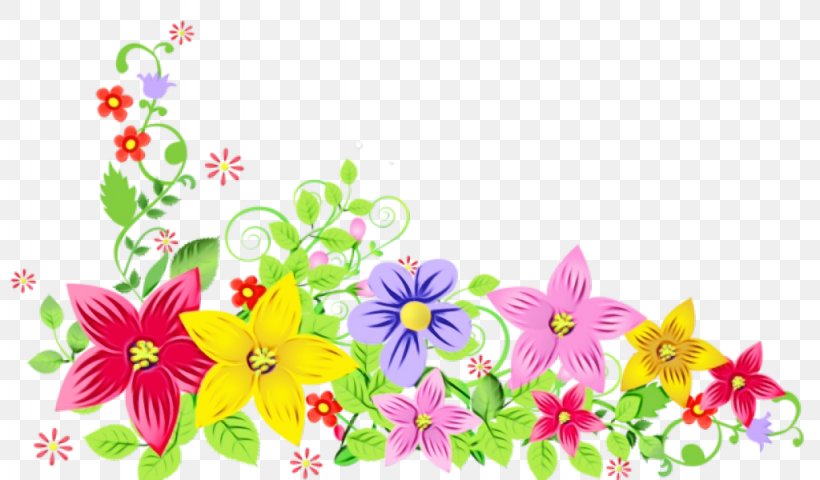 Watercolor Pink Flowers, PNG, 1024x600px, Watercolor, Borders And Frames, Bouquet, Cut Flowers, Daisy Family Download Free