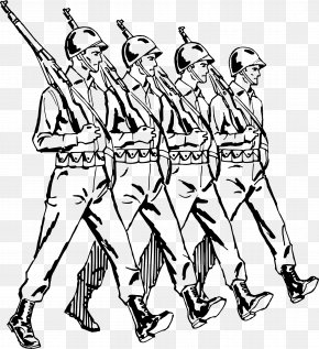 Rank-and-file Soldiers - Marching Soldier Army Clip Art PNG