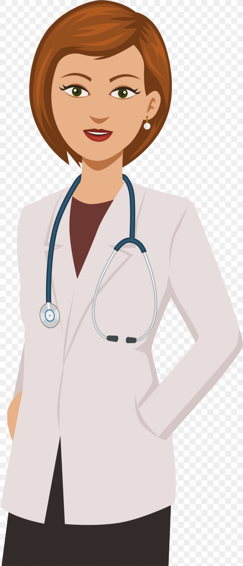 Physician Cartoon Drawing Female, PNG, 915x2131px, Watercolor, Cartoon, Flower, Frame, Heart Download Free