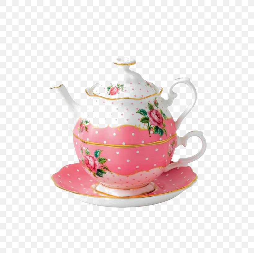 Tea Set Bone China Teapot Pink, PNG, 564x816px, Watercolor, Cartoon, Flower, Frame, Heart Download Free