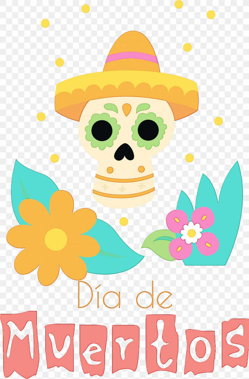 Party Hat, PNG, 2297x3486px, D%c3%ada De Muertos, Day Of The Dead, Flower, Happiness, Hat Download Free