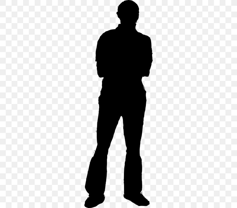 Silhouette Man Person Clip Art, PNG, 360x720px, Silhouette, Black And White, Human Behavior, Joint, Male Download Free