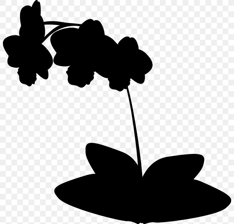 Clip Art Flowering Plant Silhouette Leaf, PNG, 800x786px, Flower, Blackandwhite, Branching, Butterfly, Flowering Plant Download Free