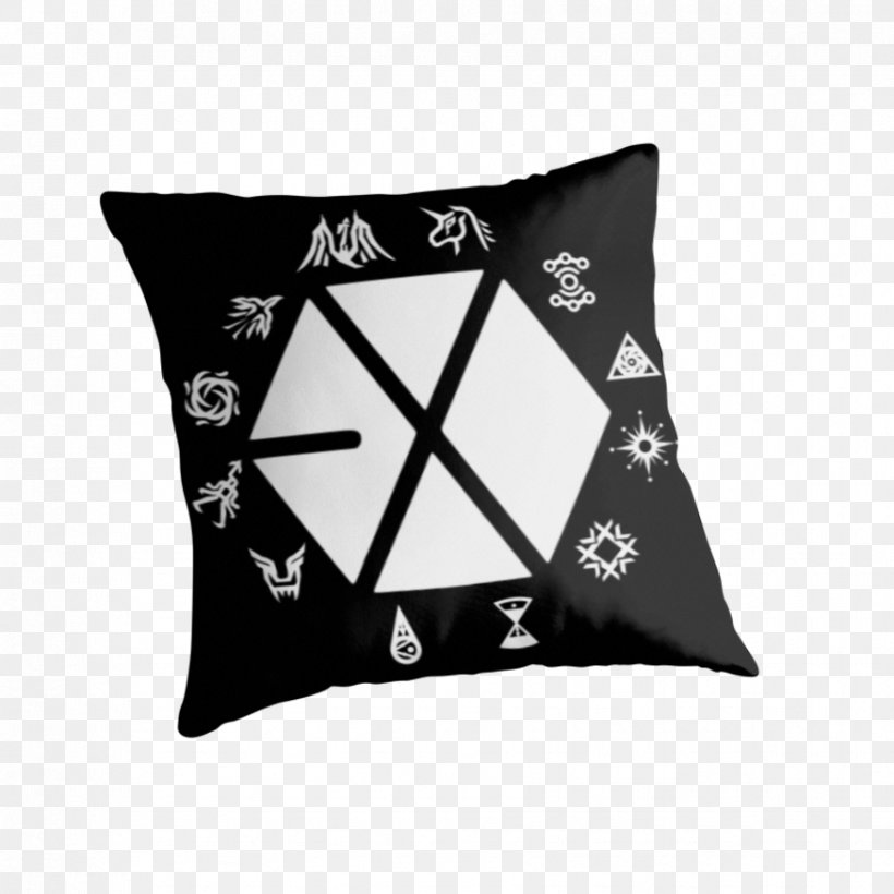 EXO T-shirt Wolf Logo Growl, PNG, 875x875px, Exo, Chanyeol, Cushion, Growl, Kai Download Free