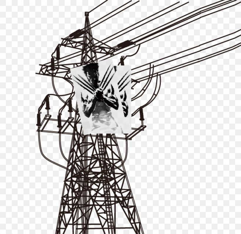 High Voltage High-voltage Cable, PNG, 1024x994px, Electricity, Black And White, Drawing, Electrical Injury, Electrical Supply Download Free