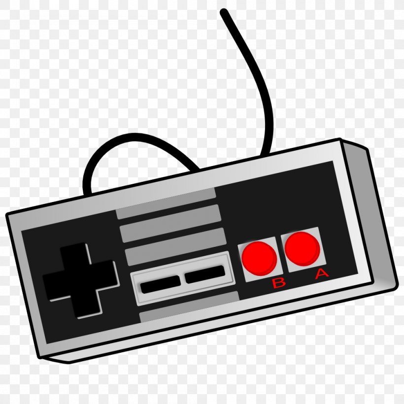Game Controller Video Game Xbox 360 Controller Clip Art, PNG, 1000x1000px, Black White, Brand, Electronic Device, Electronics, Electronics Accessory Download Free