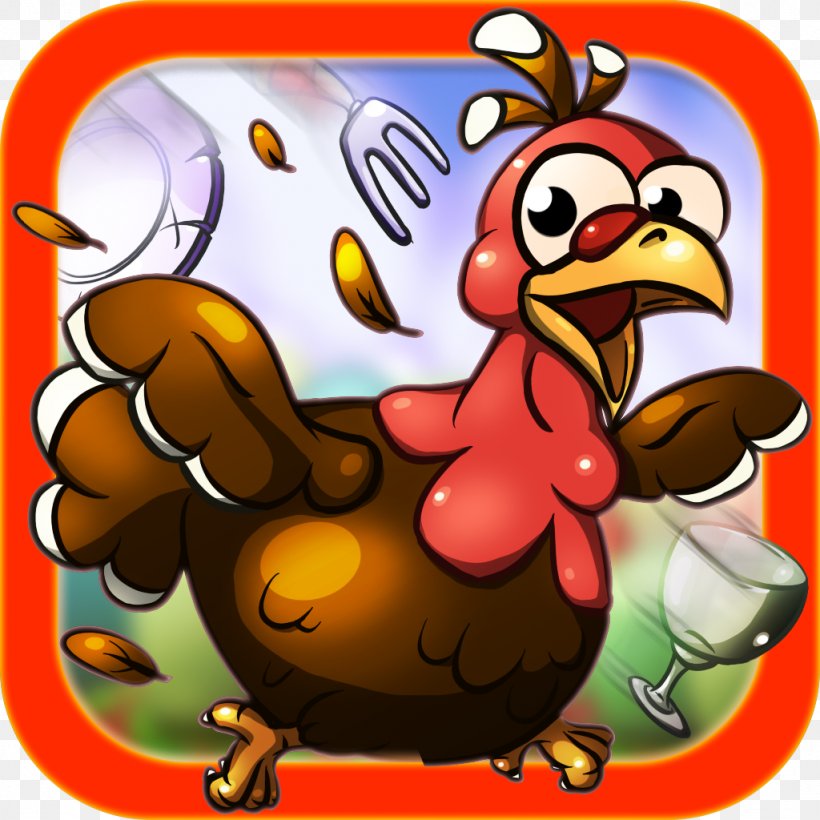 Turkey Capture Thanksgiving Game Rooster Cooking For Girls, PNG, 1024x1024px, Turkey, Android, App Store, Beak, Bird Download Free