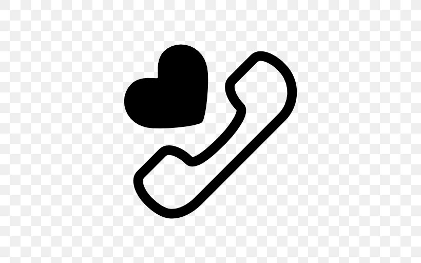 Mobile Phones Telephone Clip Art, PNG, 512x512px, Mobile Phones, Black And White, Heart, Love, Receiver Download Free