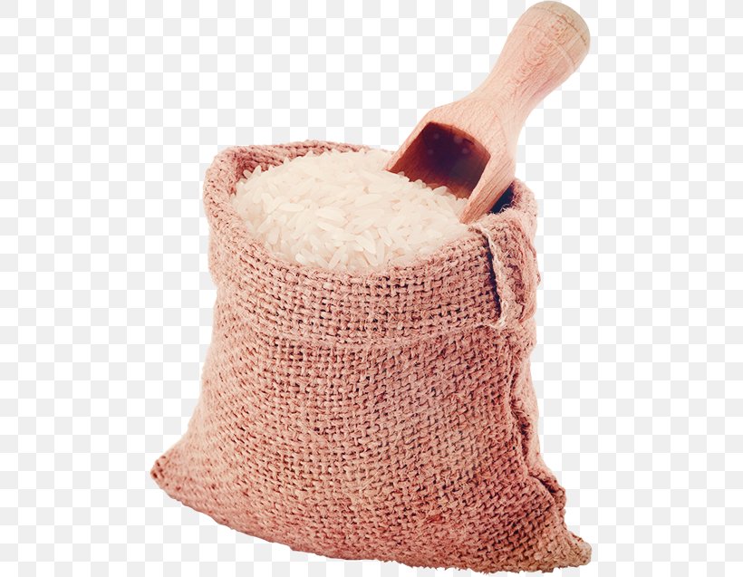 Flattened Rice Bag Gunny Sack Hessian Fabric, PNG, 489x637px, Flattened Rice, Bag, Basmati, Brown Rice, Cereal Download Free