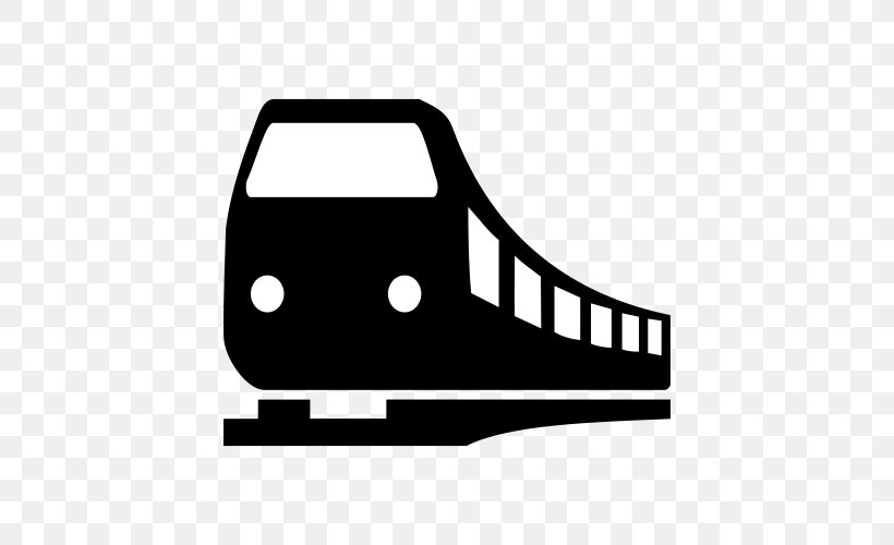 Rail Transport Train Maglev Locomotive, PNG, 500x500px, Rail Transport, Area, Automotive Exterior, Black, Black And White Download Free