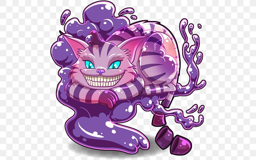 Cheshire Cat Alice's Adventures In Wonderland, PNG, 512x512px, Cheshire Cat, Alice In Wonderland, Animal, Art, Cartoon Download Free