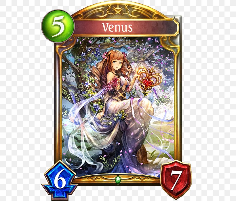 Shadowverse: Wonderland Dreams ゴールドカード Collectible Card Game, PNG, 536x698px, Watercolor, Cartoon, Flower, Frame, Heart Download Free