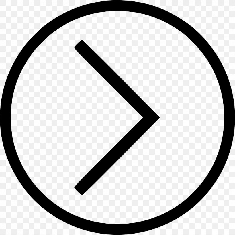 Arrow, PNG, 980x982px, Symbol, Area, Black And White, Button, Number Download Free