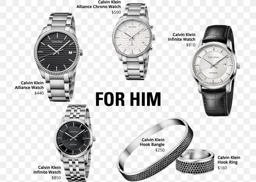 Calvin Klein Watch + Jewelry Calvin Klein Watch + Jewelry Jewellery Clothing Accessories, PNG, 725x585px, Calvin Klein, Brand, Clock, Clothing Accessories, Fashion Download Free
