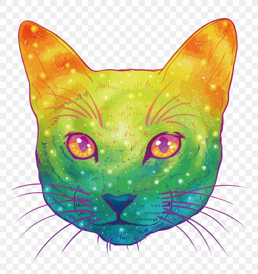 Cat Kitten Felidae Drawing Illustration, PNG, 1408x1500px, Cat, Art, Butterfly, Carnivoran, Cat From Outer Space Download Free