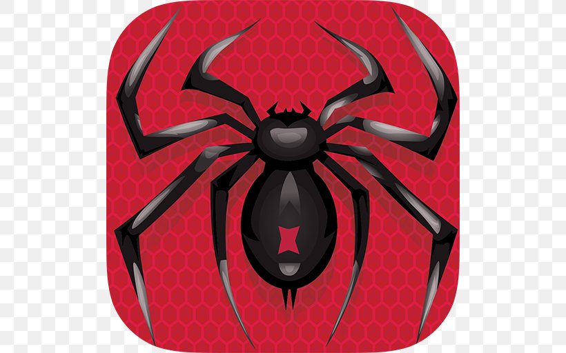 Classic Spider Solitaire MobilityWare Crown Solitaire: A New Puzzle Solitaire Card Game The Daily Challenge, PNG, 512x512px, Spider Solitaire, Android, App Store, Arthropod, Black Widow Download Free