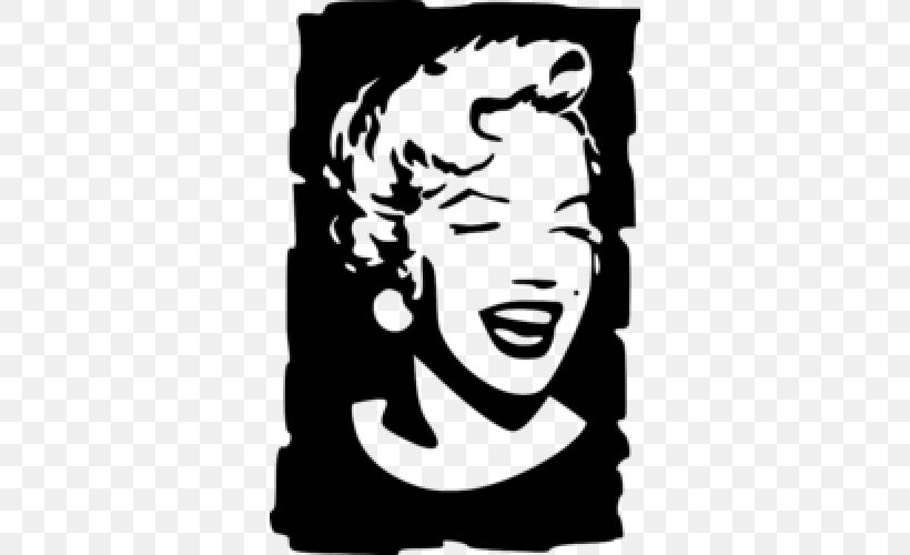 Marilyn Monroe Sticker Wall Decal Vinyl Group, PNG, 500x500px, Marilyn Monroe, Advertising, Art, Black And White, Character Download Free