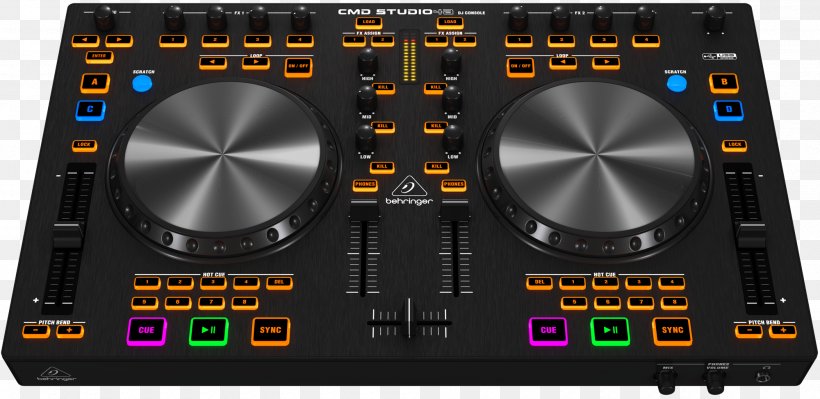 DJ Controller Behringer Deckadance Disc Jockey MIDI Controllers, PNG, 2000x975px, Watercolor, Cartoon, Flower, Frame, Heart Download Free