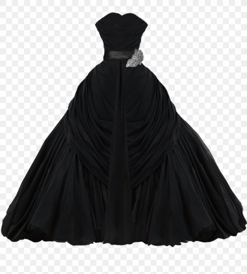 Wedding Dress Costume Ball Gown, PNG, 849x940px, Dress, Animation, Ball Gown, Black, Clothing Download Free