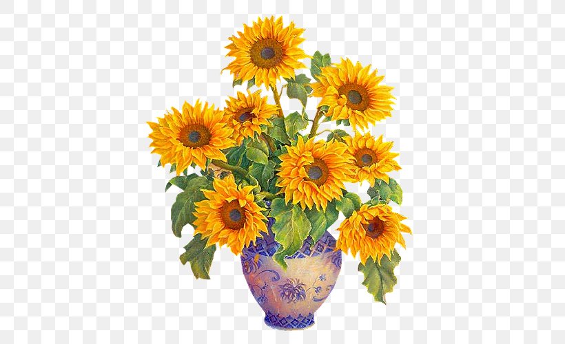 Common Sunflower Painting Clip Art, PNG, 500x500px, Common Sunflower, Acrylic Paint, Annual Plant, Art, Artificial Flower Download Free