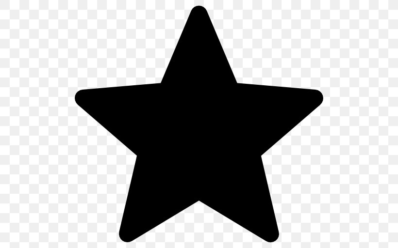 Star Shape Clip Art, PNG, 512x512px, Star, Black, Black And White, Point, Shape Download Free