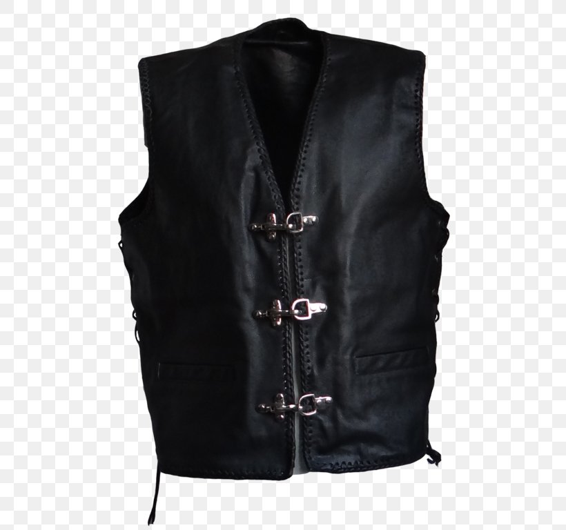 Gilets Jacket Sleeve Leather Black M, PNG, 507x768px, Gilets, Black, Black M, Jacket, Leather Download Free