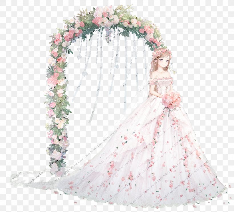 Miracle Nikki Contemporary Western Wedding Dress PURE, PNG, 1600x1450px, Miracle Nikki, Contemporary Western Wedding Dress, Dress, Evenement, Flower Download Free