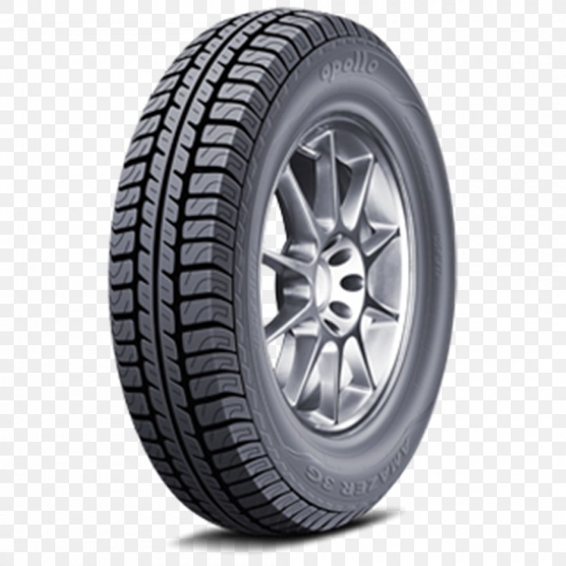Car Tubeless Tire Apollo Tyres Tread, PNG, 1000x1000px, Car, Apollo Tyres, Auto Part, Automotive Tire, Automotive Wheel System Download Free