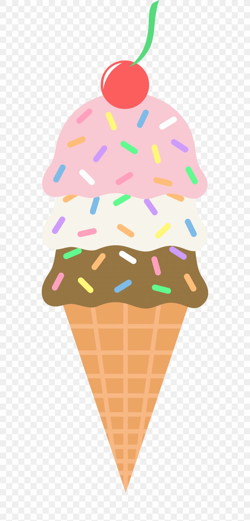 Ice Cream Cone Sundae Clip Art, PNG, 2713x5639px, Ice Cream, Chocolate Ice Cream, Cream, Dairy Product, Dessert Download Free