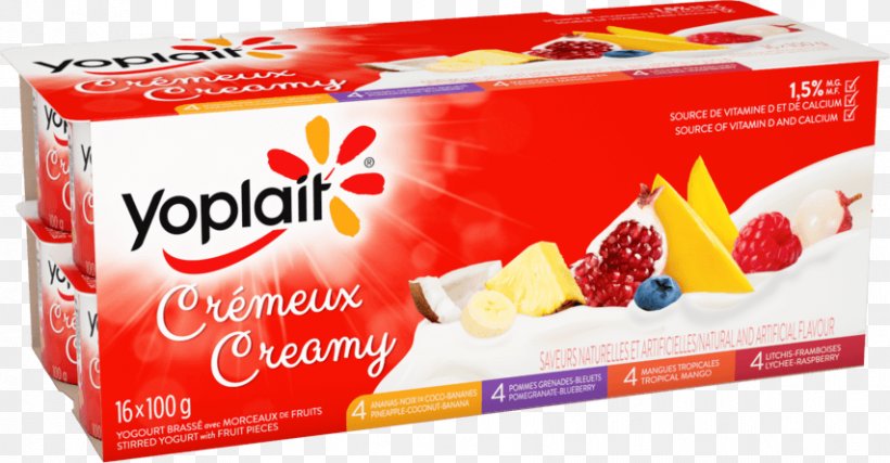 Cream Frozen Yogurt Milk Custard Yoplait, PNG, 853x445px, Cream, Brand, Custard, Dairy Product, Dessert Download Free