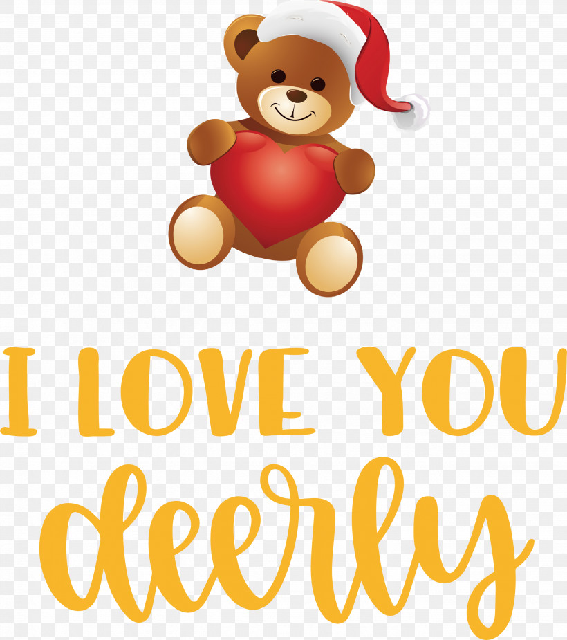 I Love You Deerly Valentines Day Quotes Valentines Day Message, PNG, 2659x3000px, Logo, Banner, Bears, Cartoon, Character Download Free